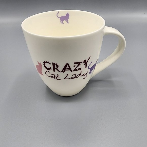THL Crazy Cat Lady with purple and pink cat graphic coffee mug - Picture 1 of 6
